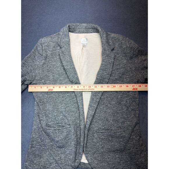 Lauren Conrad Blazer Heather Grey 3/4 Sleeves Size 8 - Picture 4 of 8